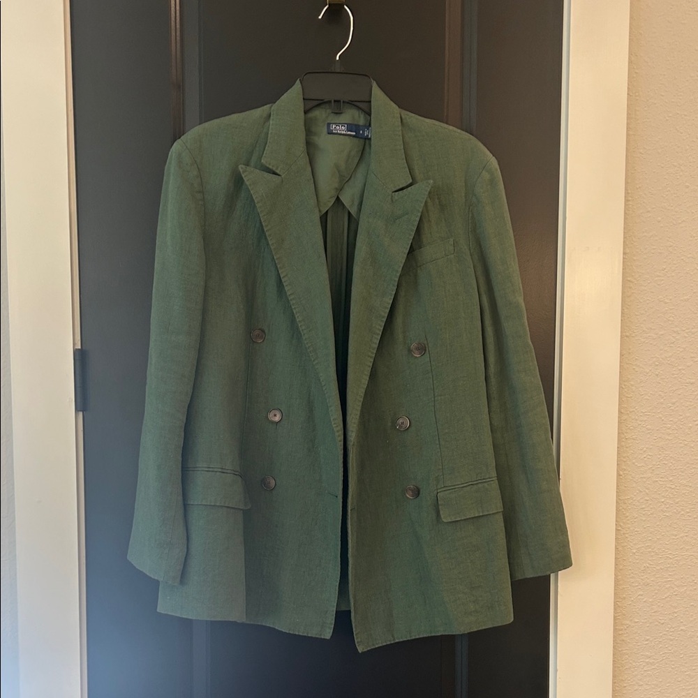 Polo by Ralph Lauren Green Double-Breasted Blazer